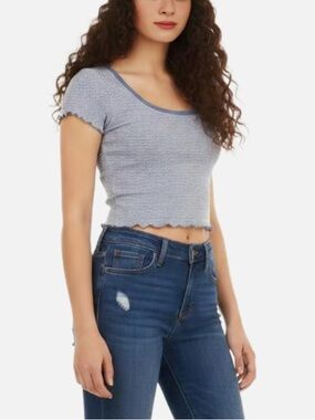 NWOT Abercrombie and Fitch Blue Striped Women’s Top size XS
